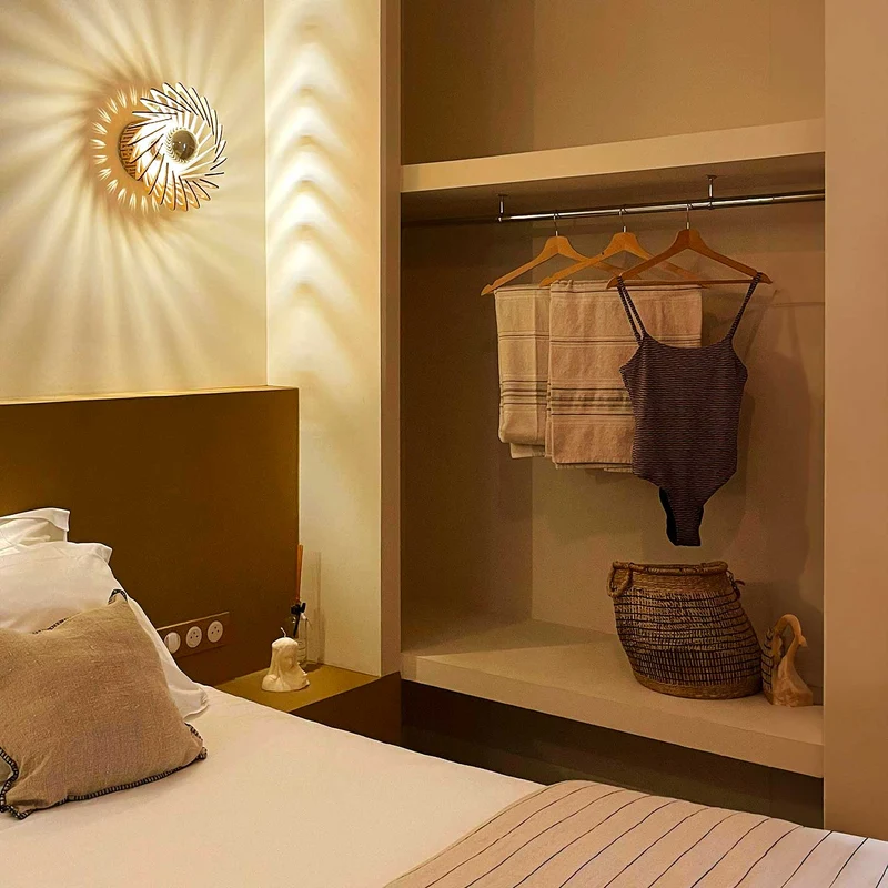 Pianumayo - Applique murale en bouleau FSC et lin, style contemporain