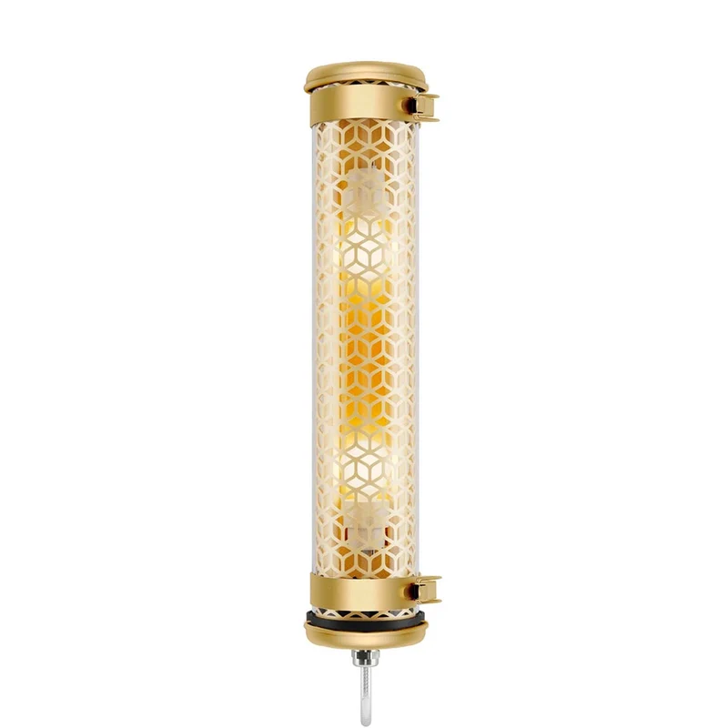 VENDOME MINI - Applique murale étanche IP68 en acier, verre et laiton, style Art déco