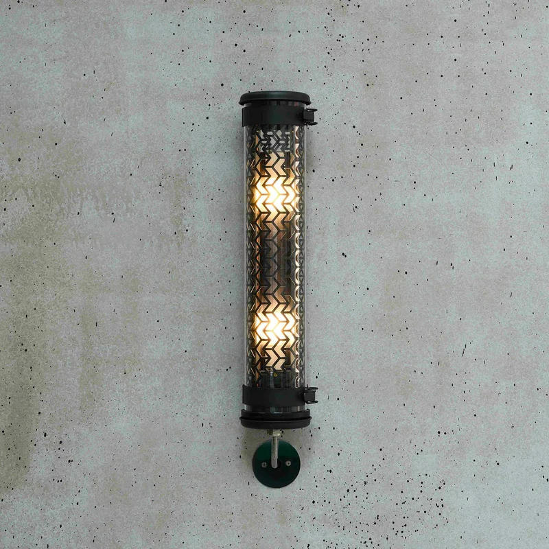 MONCEAU MINI - Applique murale étanche IP68 en acier et verre, style Art déco