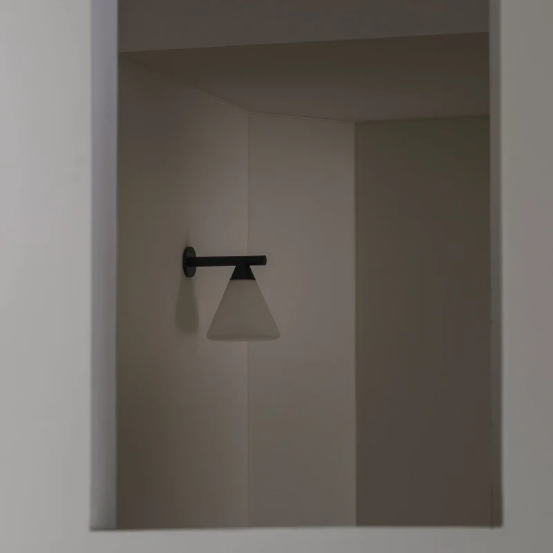 PROBE - Applique murale contemporaine en aluminium et verre, 17 cm