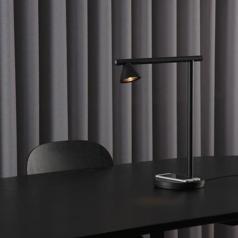PROBE - Lampe à poser LED avec chargeur à induction, hauteur 40 cm