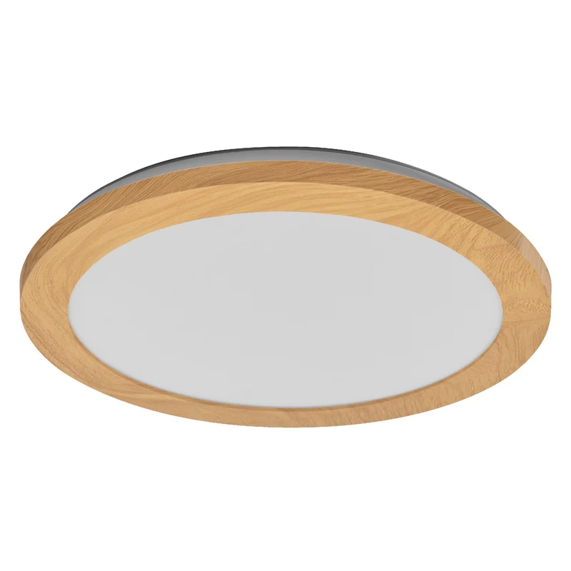Plafoniera da bagno LEDVANCE ORBIS Disc 30 cm 22 W IP44 decoro legno