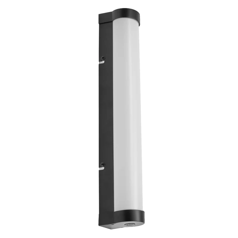 LEDVANCE ORBIS Tube specchio da bagno/applique in vetro satinato 9 W 40 cm nero