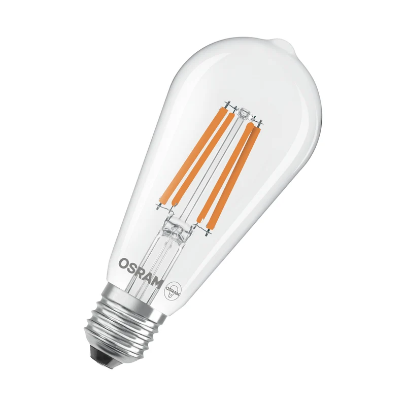 OSRAM LED Star Classic Lampada, forma Edison, 6.5W, 806lm, Chiara, Bianco freddo, E27