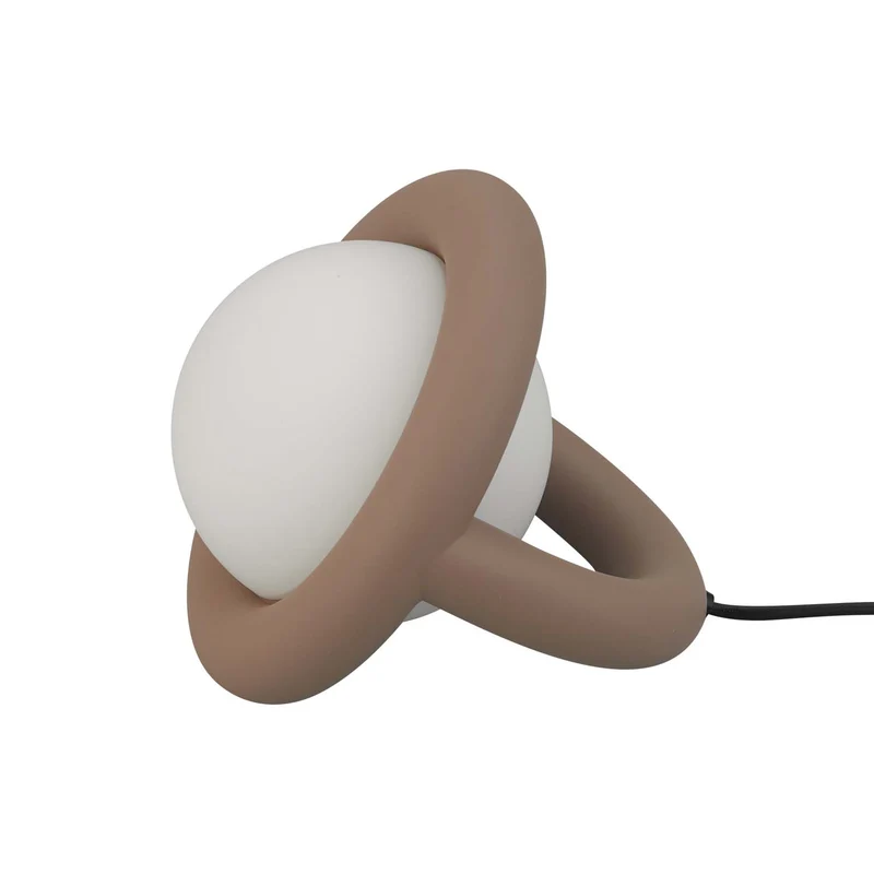 BALLOON - Lampe à poser LED contemporaine en aluminium et verre, Ø 17,7 cm