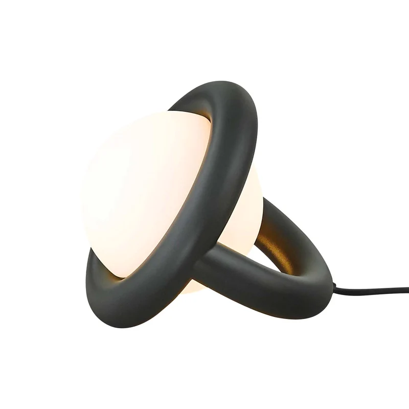 BALLOON - Lampe à poser LED contemporaine en aluminium et verre, Ø 17,7 cm