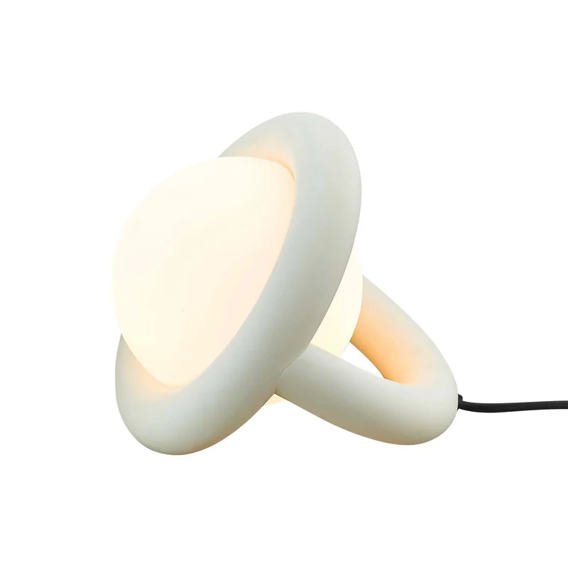 BALLOON - Lampe à poser LED contemporaine en aluminium et verre, Ø 17,7 cm