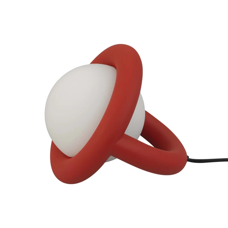 BALLOON - Lampe à poser LED contemporaine en aluminium et verre, Ø 17,7 cm