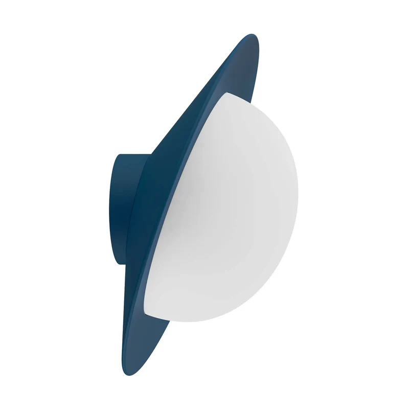 ALLEY - Applique murale LED contemporaine en aluminium et verre, Ø 24 cm