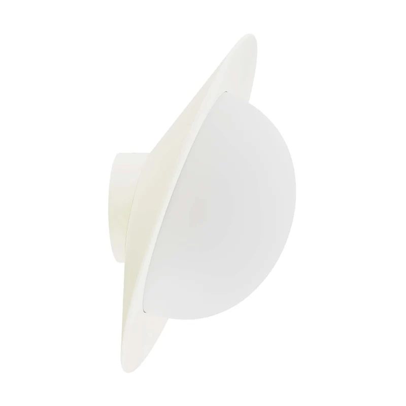ALLEY - Applique murale LED contemporaine en aluminium et verre, Ø 24 cm