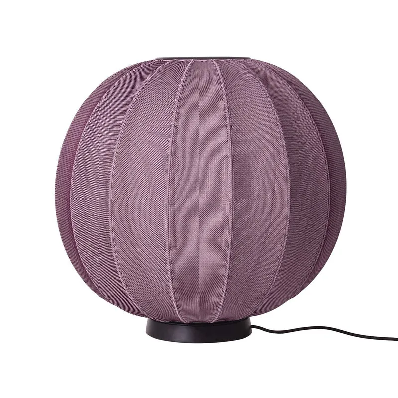 KNIT-WIT - Lampe à poser en polyester tricoté, style japandi