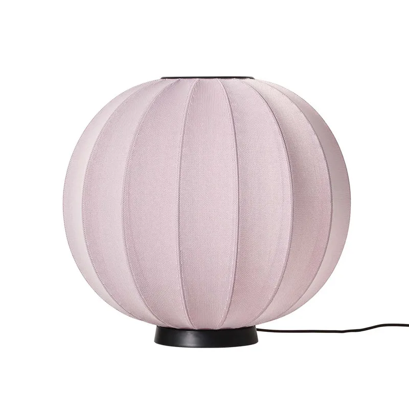 KNIT-WIT - Lampe à poser en polyester tricoté, style japandi