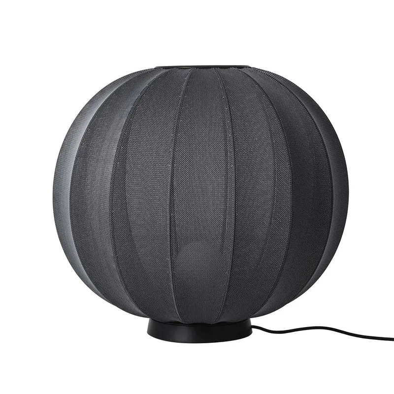 KNIT-WIT - Lampe à poser en polyester tricoté, style japandi