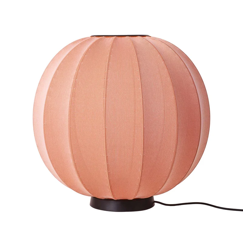 KNIT-WIT - Lampe à poser en polyester tricoté, style japandi
