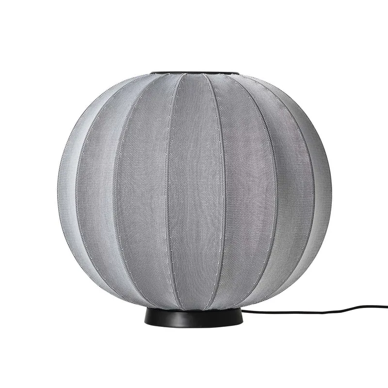 KNIT-WIT - Lampe à poser en polyester tricoté, style japandi