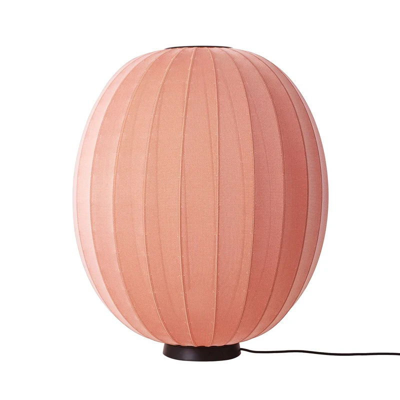 KNIT-WIT - Lampe à poser en polyester tricoté, style japandi