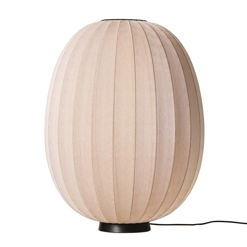 KNIT-WIT - Lampe à poser en polyester tricoté, style japandi