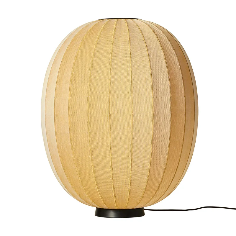 KNIT-WIT - Lampe à poser en polyester tricoté, style japandi