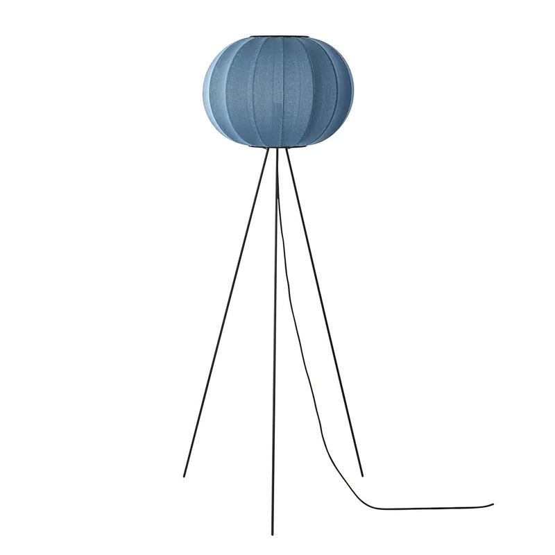 KNIT-WIT - Lampadaire en polyester tricoté, style japandi
