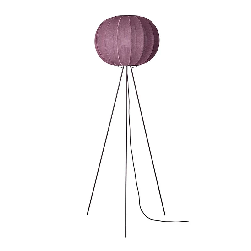 KNIT-WIT - Lampadaire en polyester tricoté, style japandi