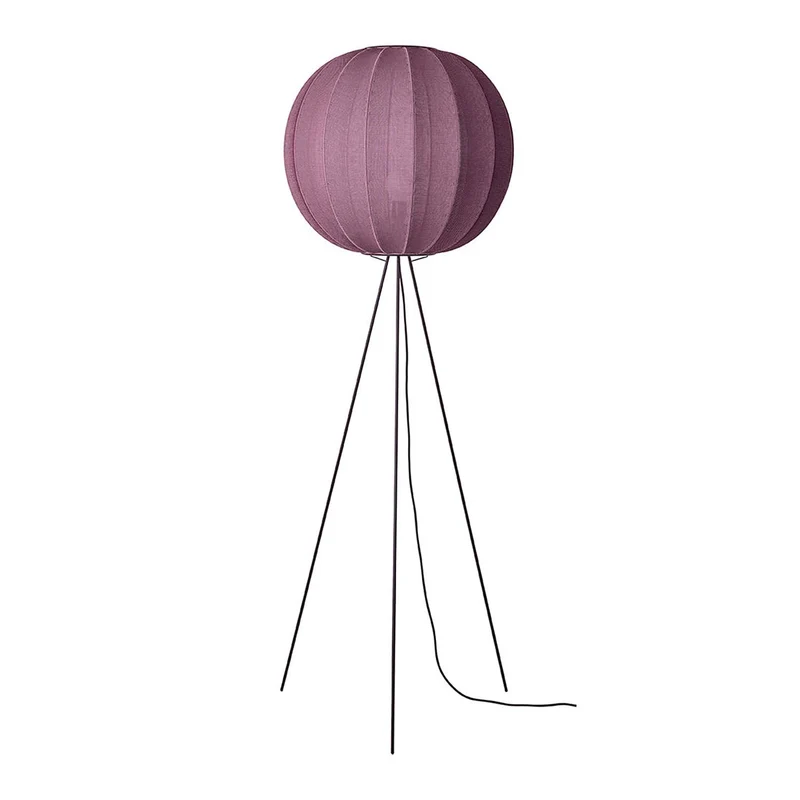 KNIT-WIT - Lampadaire en polyester tricoté, style japandi
