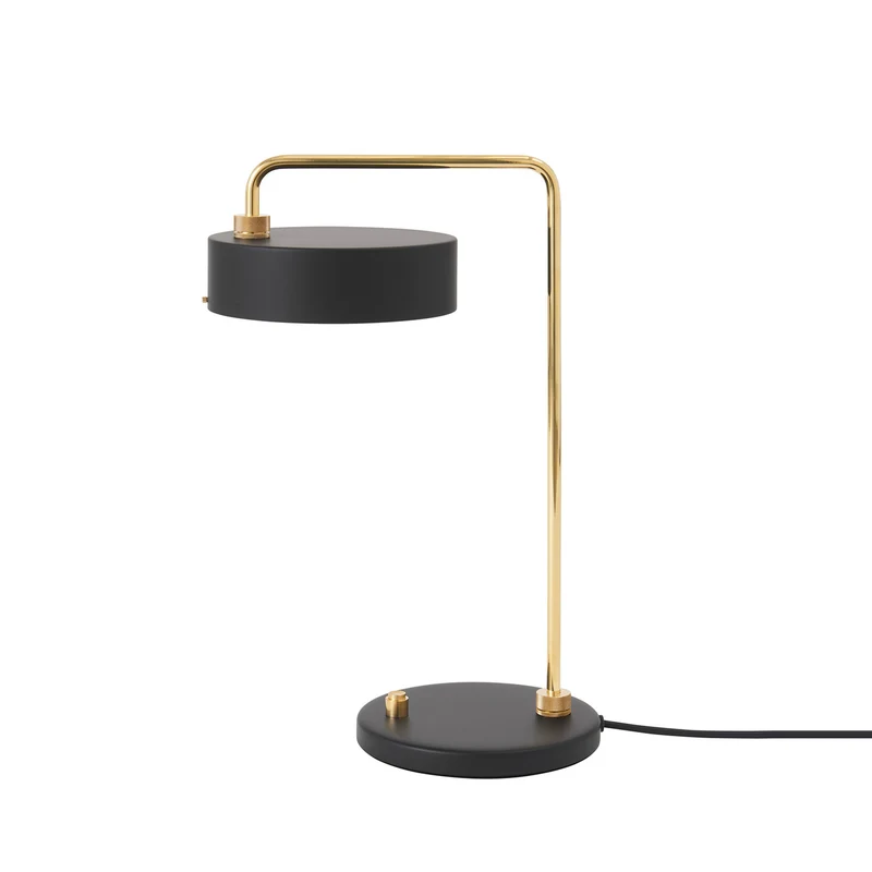 PETITE MACHINE - Lampe à poser en laiton et acier, style Art déco