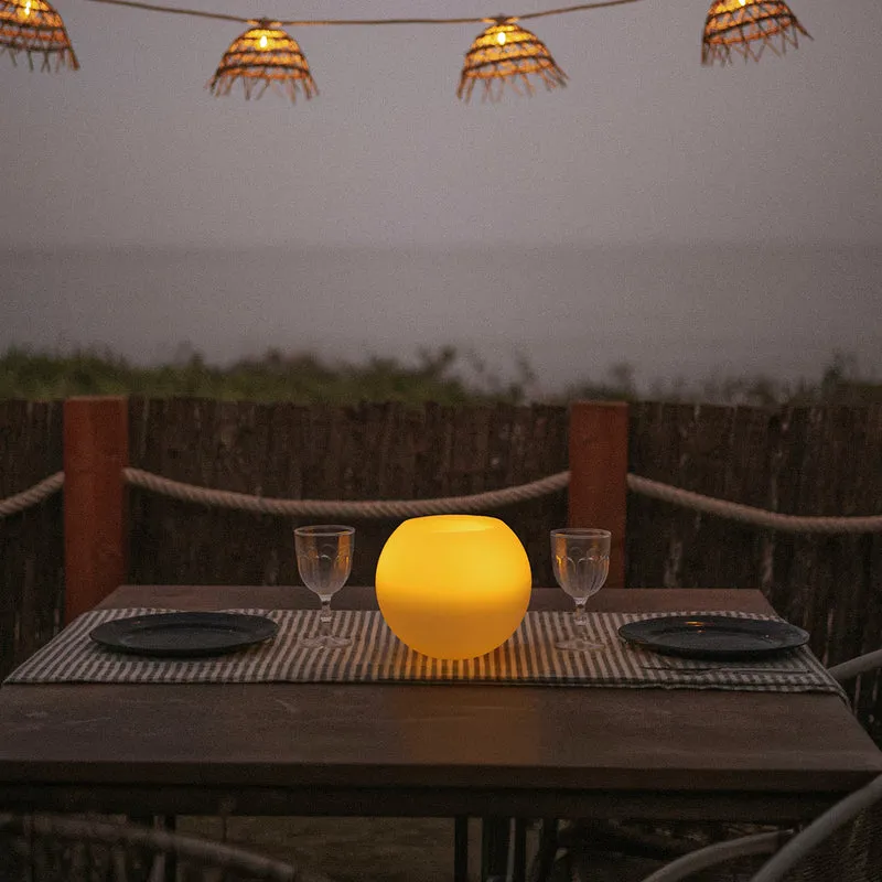 Lampada da tavolo a forma di sfera e candela – Dolo 20 Ball