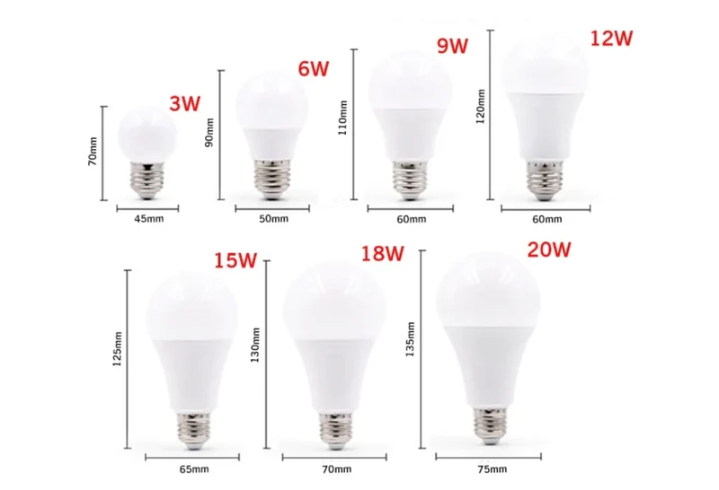 Ampoules E27 à Led (3 à 20W) Forme Classique