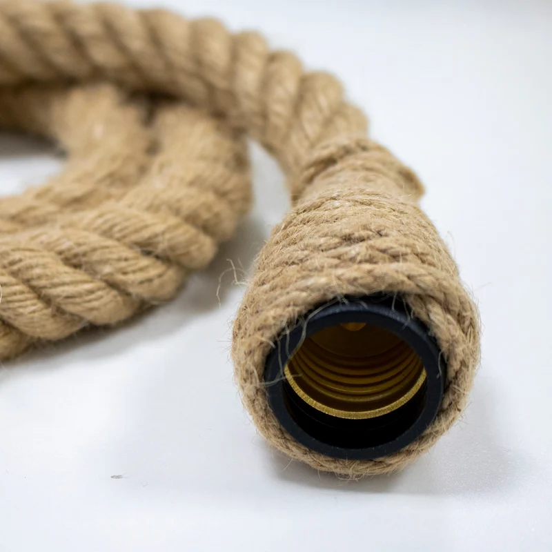 Lampada a sospensione con corda di iuta SIMON