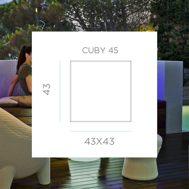 DIFFUSORI ACUSTICI QUADRATO CON LUCE CUBY 45 PLAY
