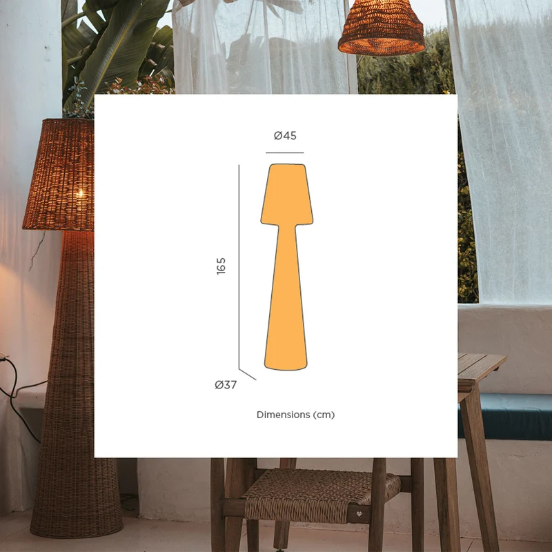 Lampada da terra decorativa Lola 165 Nature