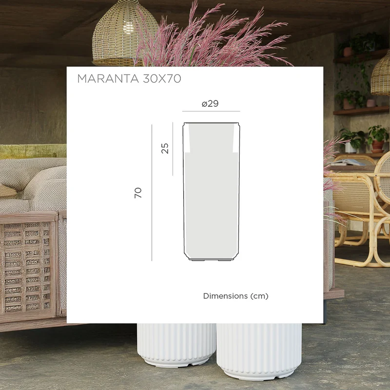 VASO CILINDRICA MARANTA 60 x 40