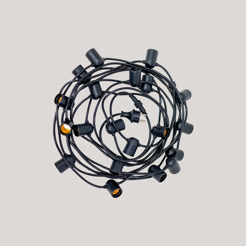 GHIRLANDA DI LUCI ALLEGRA 220V NERO