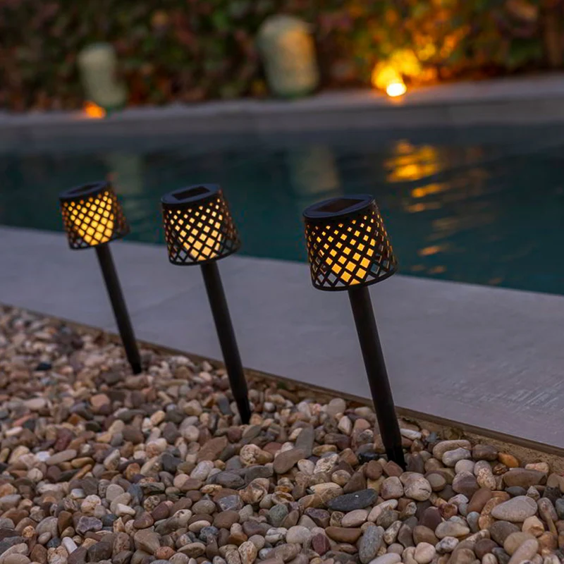 Gretita Puntale solare da giardino (4 pezzi) - Colore nero