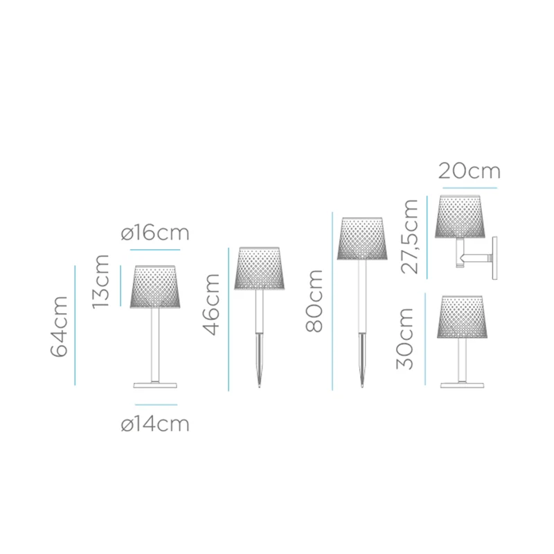 Lampada solare GRETA (5 Lampades in 1) - Colore Bianco