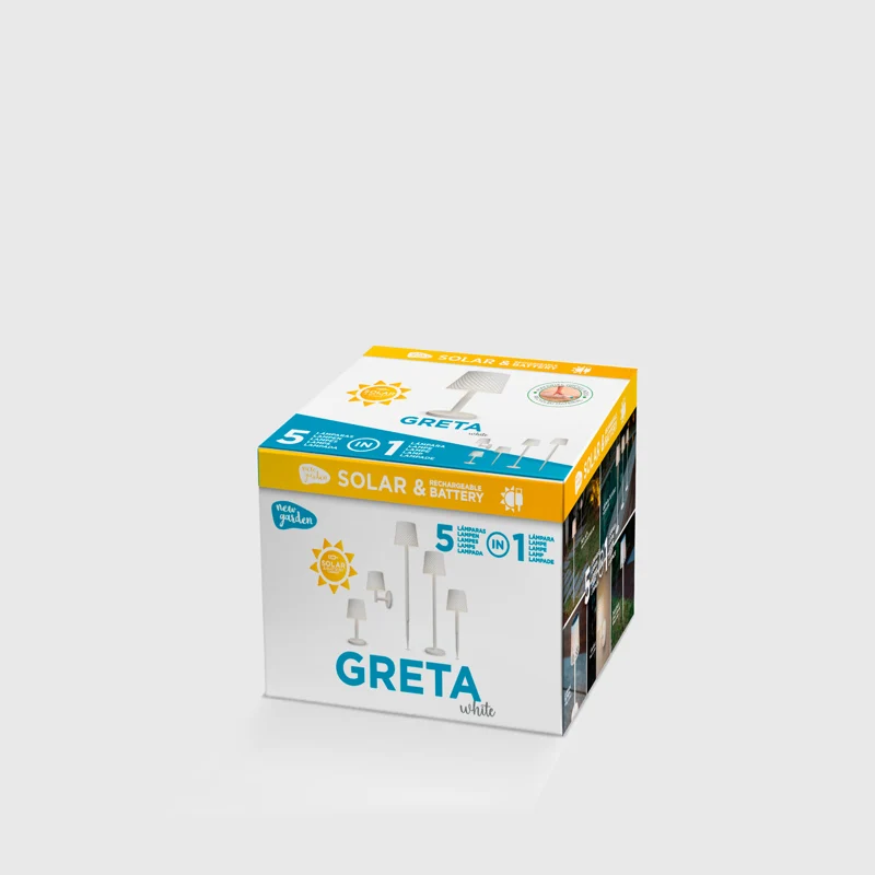 Lampada solare GRETA (5 Lampades in 1) - Colore Bianco