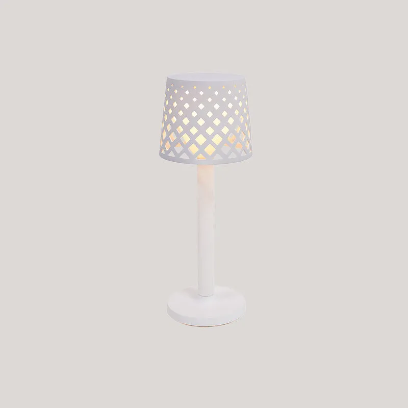 Lampada decorativa a batteria LAMPADA DA TAVOLO GRETITA BIANCO