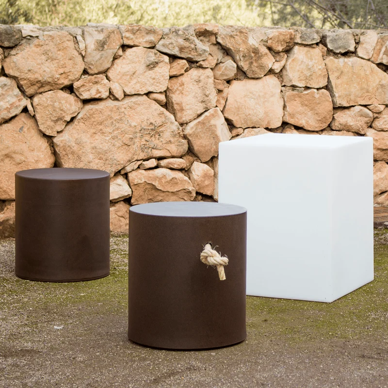 Sgabello tondo colorato Tafy 38