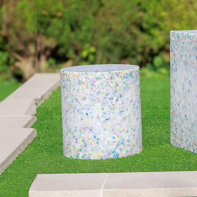 CIRCOOLAR Sgabello tondo Tafy Materiale riciclato