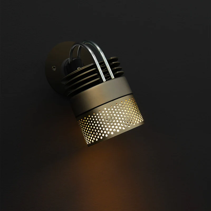 MOD Perfored - Applique murale LED en acier perforé, style industriel