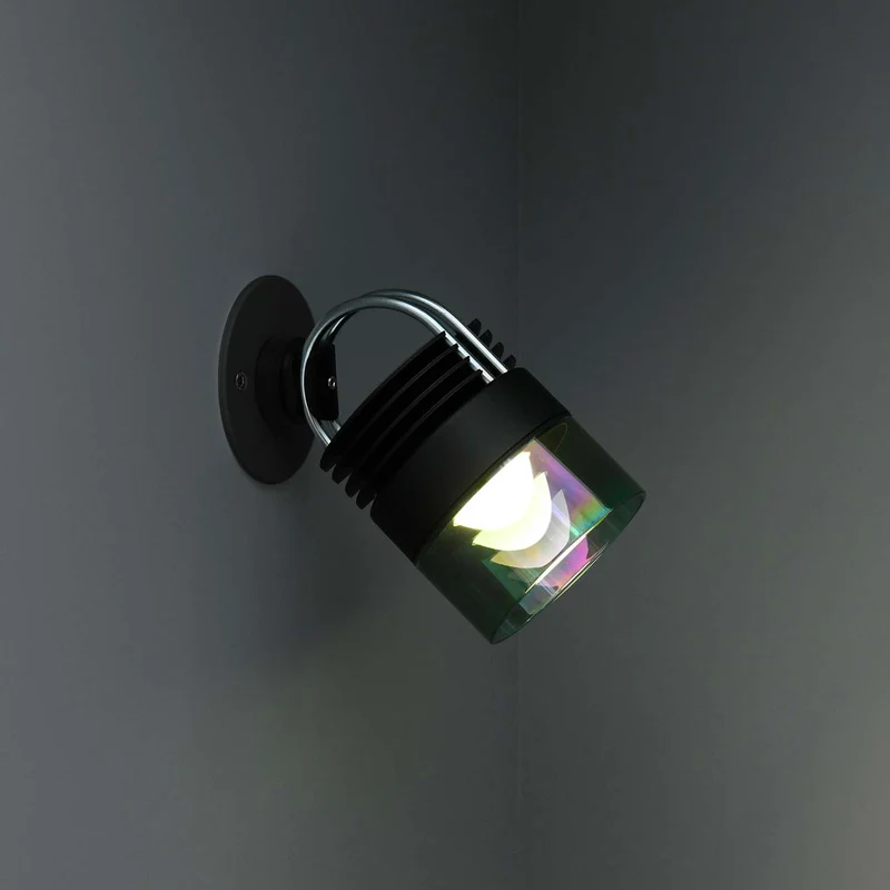 MOD Glass - Applique murale LED en acier et verre, style minimaliste