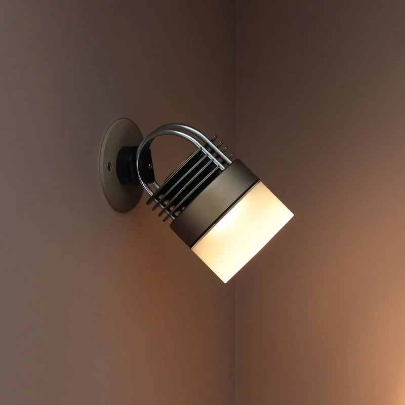 MOD Glass - Applique murale LED en acier et verre, style minimaliste