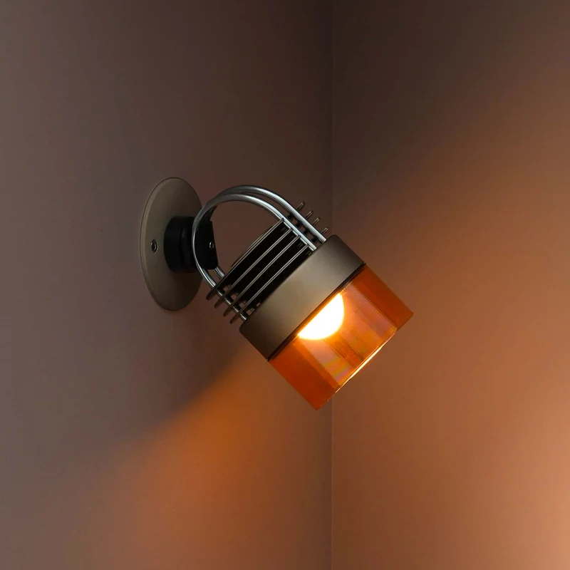 MOD Glass - Applique murale LED en acier et verre, style minimaliste