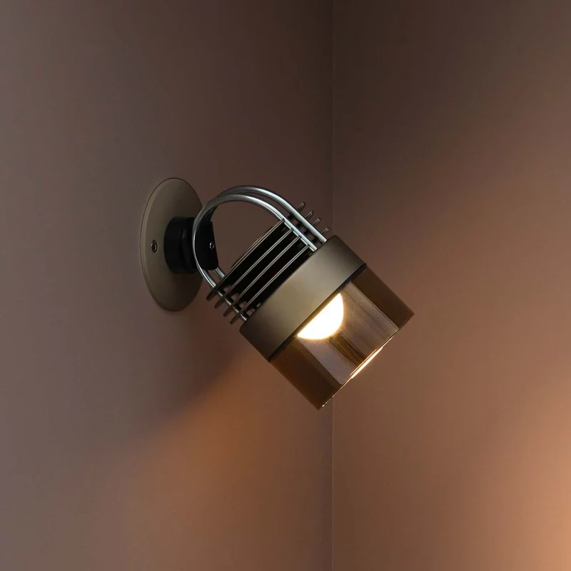 MOD Glass - Applique murale LED en acier et verre, style minimaliste