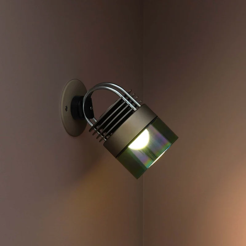 MOD Glass - Applique murale LED en acier et verre, style minimaliste