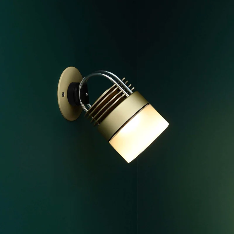 MOD Glass - Applique murale LED en acier et verre, style minimaliste