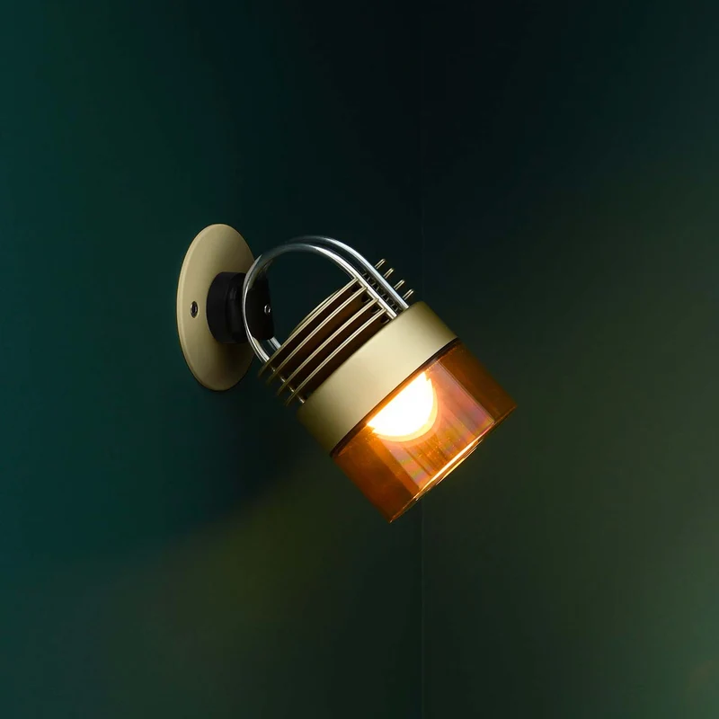 MOD Glass - Applique murale LED en acier et verre, style minimaliste