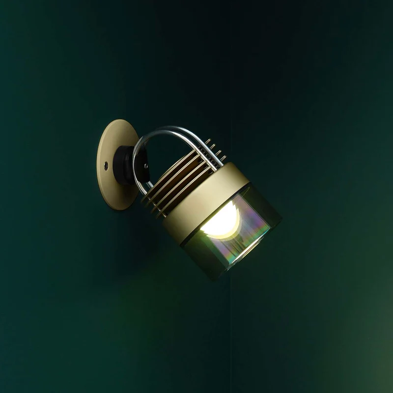 MOD Glass - Applique murale LED en acier et verre, style minimaliste