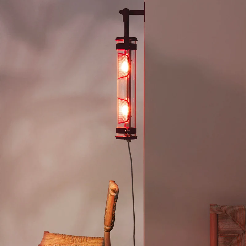 BALKE - Applique murale étanche IP44 en acier et verre, style industriel