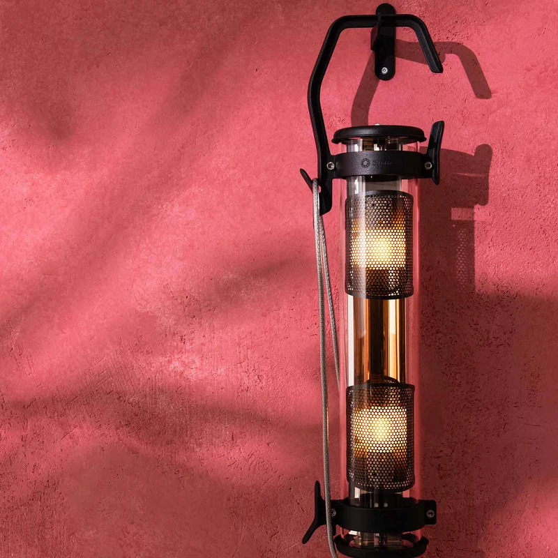 BALKE - Applique murale étanche IP44 en acier et verre, style industriel